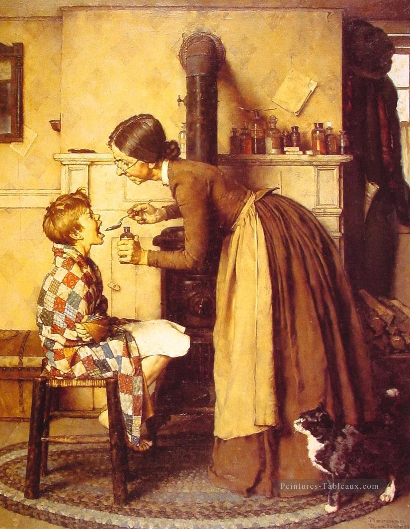 spring tonic 1936 Norman Rockwell Oil Paintings